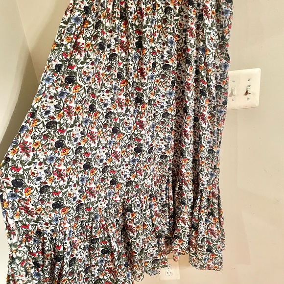 NATURAL LIFE Dress Floral Print Maxi Women's Sz Large Black Tiered - EUC - Picture 6 of 11